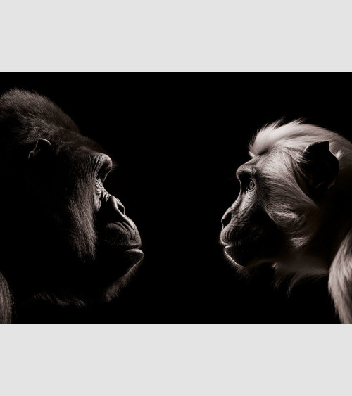 Tableau Face à Face Singe Gorille FFrame, Boutique en ligne