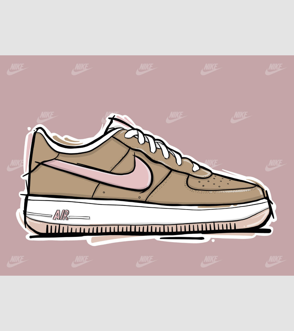 ️ Tableau Nike ❤️ Chaussures de confusion moderne impression nk17